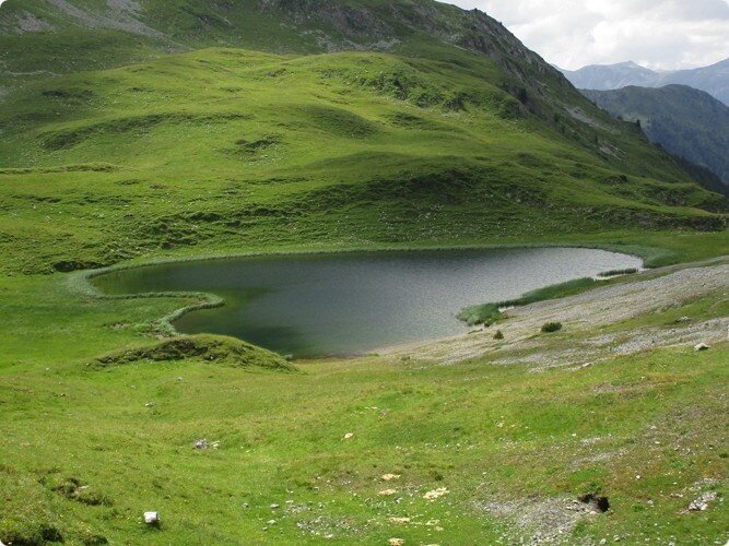 Alpisella Valley The sources of the Adda River with joëlette
