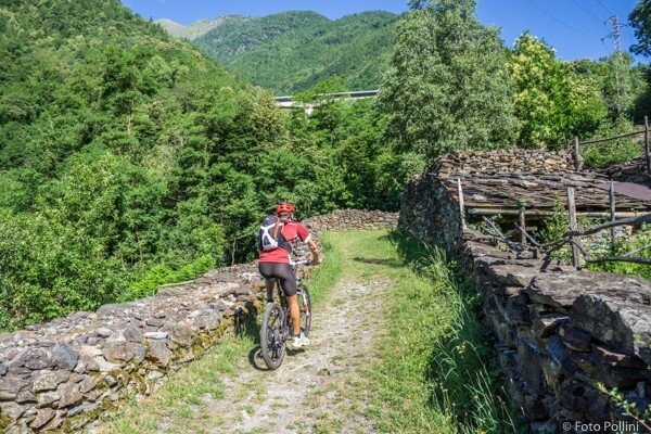 Rad- und E-Bike-Route Rusca von Sondrio nach Spriana