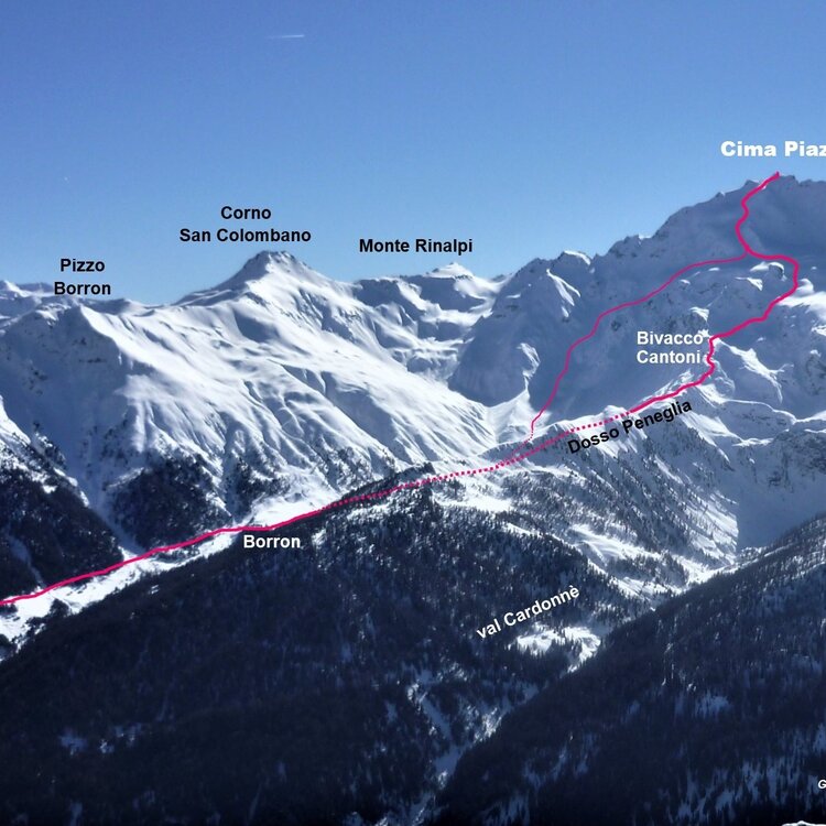 Cima Piazzi route