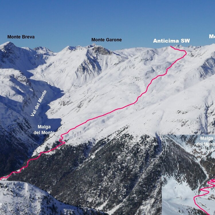 Berg Campaccio - Süd-West Antecima