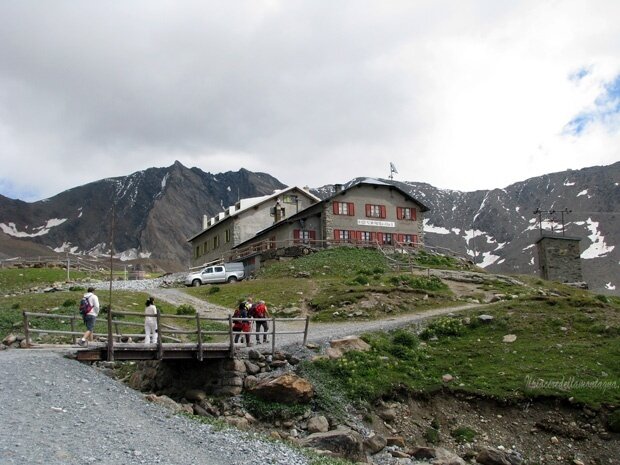 Hütte Pizzini mit Joëlette
