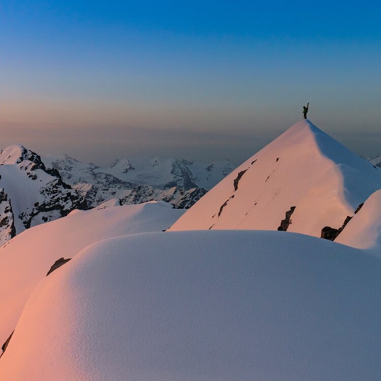Sulla cima della Punta degli Spiriti.